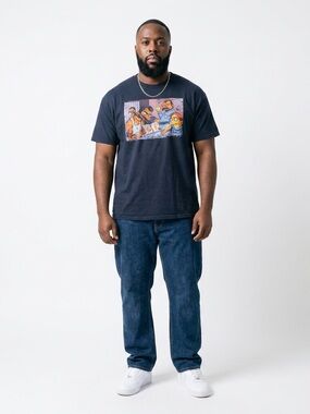 Vintage Simpsons “Blood In Blood Out”Black Graphic Crewneck T-Shirt